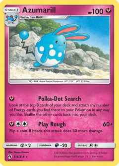 Azumarill (136) [SM - Lost Thunder] Reverse Holofoil - Deck Out Gaming
