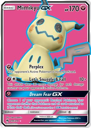 Mimikyu GX (Full Art) (206) [SM - Lost Thunder] Holofoil - Deck Out Gaming