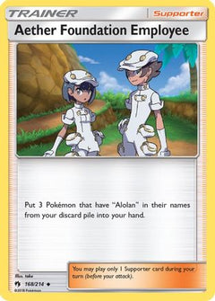 Aether Foundation Employee (168) [SM - Lost Thunder] Reverse Holofoil - Deck Out Gaming