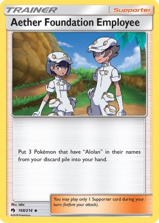 Aether Foundation Employee (168) [SM - Lost Thunder] Reverse Holofoil - Deck Out Gaming