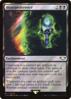 Biotransference (Surge Foil) (30) [Warhammer 40,000 Commander] foil - Deck Out Gaming