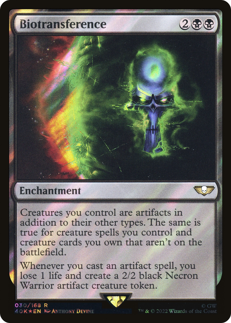 Biotransference (Surge Foil) (30) [Warhammer 40,000 Commander] foil - Deck Out Gaming