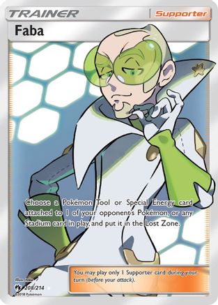 Faba (Full Art) (208) [SM - Lost Thunder] Holofoil - Deck Out Gaming