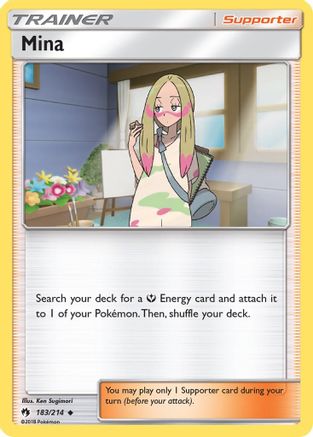Mina (183) [SM - Lost Thunder] - Deck Out Gaming