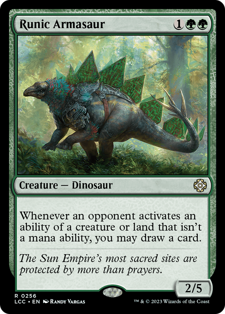 Runic Armasaur (256) [The Lost Caverns of Ixalan Commander] - Deck Out Gaming