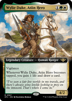 Wylie Duke, Atiin Hero (Extended Art) (367) [Outlaws of Thunder Junction] - Deck Out Gaming