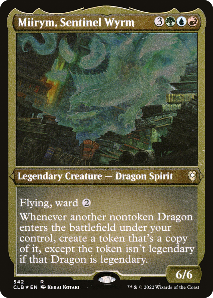 Miirym, Sentinel Wyrm (542) [Commander Legends: Battle for Baldur's Gate] etched - Deck Out Gaming