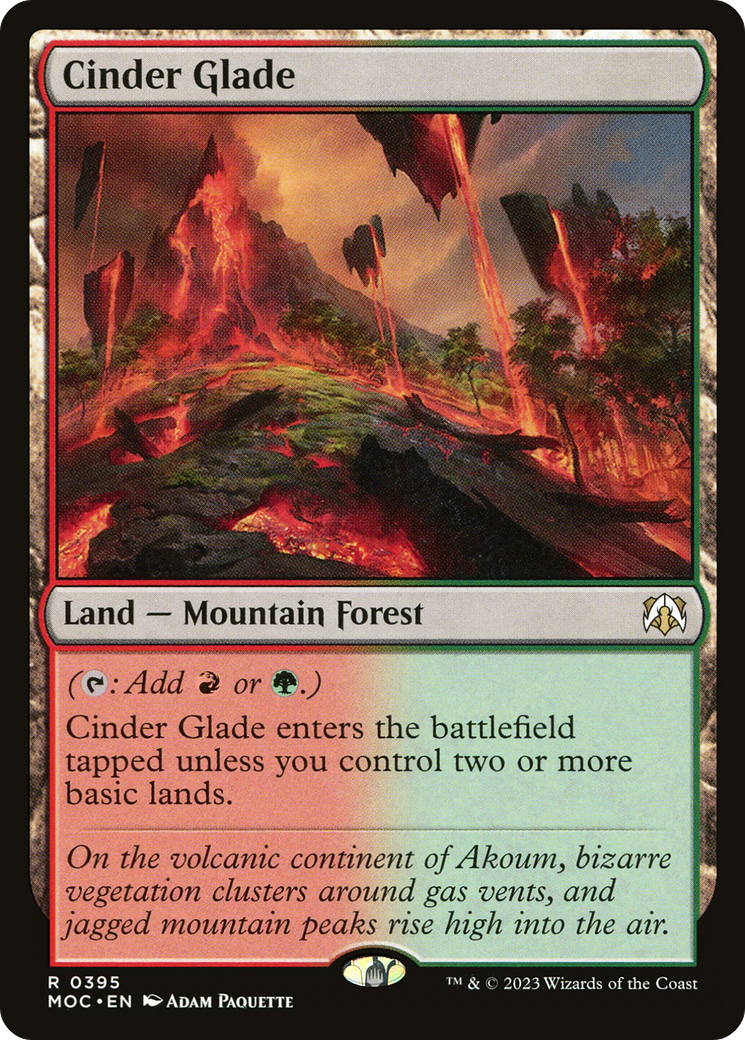 Cinder Glade (395) [March of the Machine Commander] - Deck Out Gaming