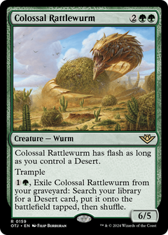 Colossal Rattlewurm (159) [Outlaws of Thunder Junction] - Deck Out Gaming