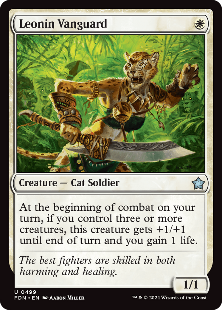 Leonin Vanguard (499) [Foundations] - Deck Out Gaming