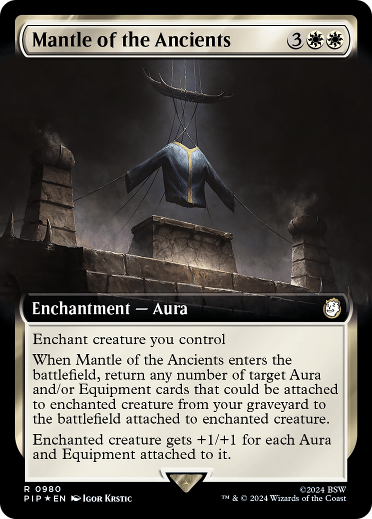 Mantle of the Ancients (Extended Art) (Surge Foil) (980) [Fallout] foil - Deck Out Gaming