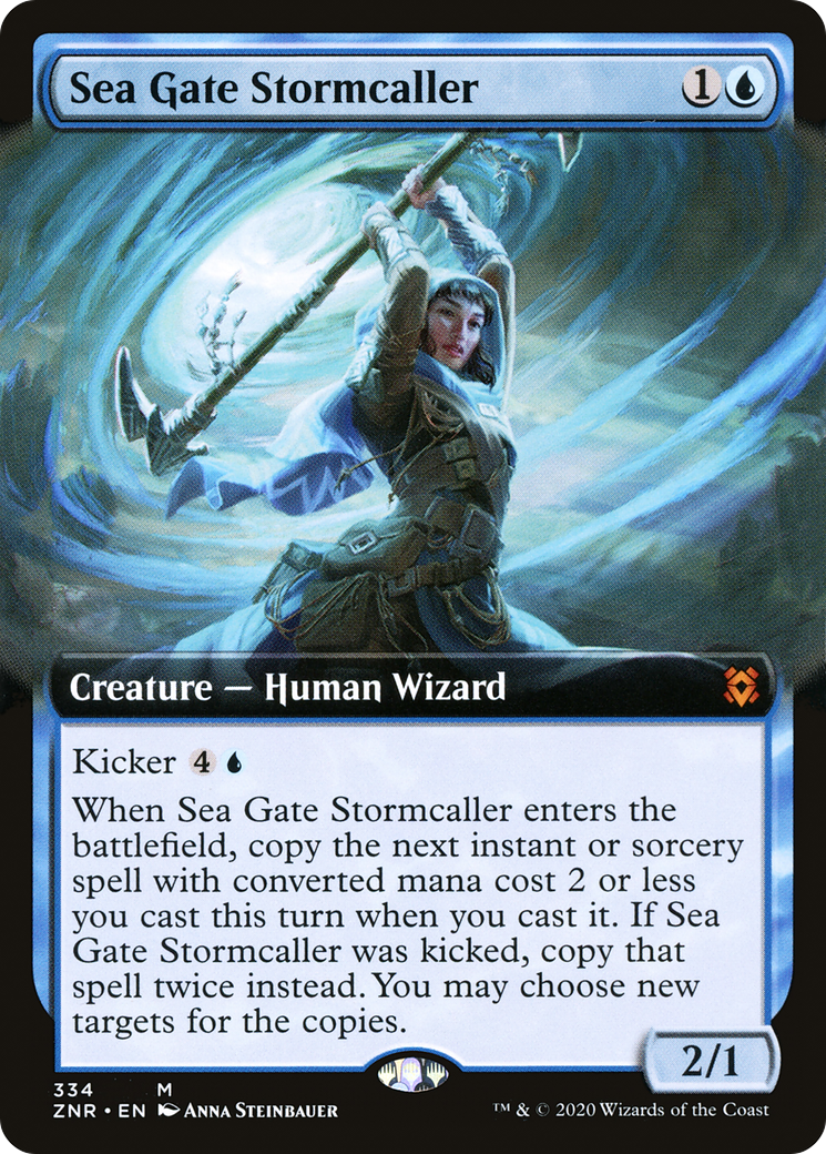 Sea Gate Stormcaller (Extended Art) (334) [Zendikar Rising] - Deck Out Gaming
