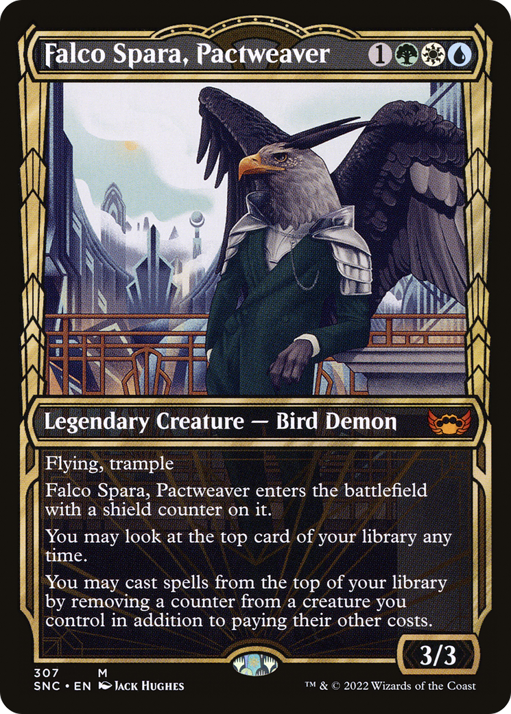 Falco Spara, Pactweaver (Showcase) (307) [Streets of New Capenna] foil - Deck Out Gaming