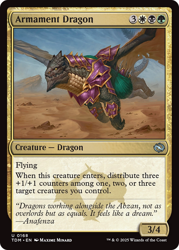 Armament Dragon (168) [Tarkir: Dragonstorm] foil - Deck Out Gaming