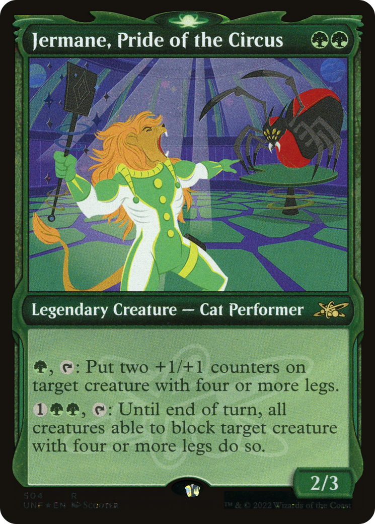 Jermane, Pride of the Circus (Showcase) (Galaxy Foil) (504) [Unfinity] foil - Deck Out Gaming