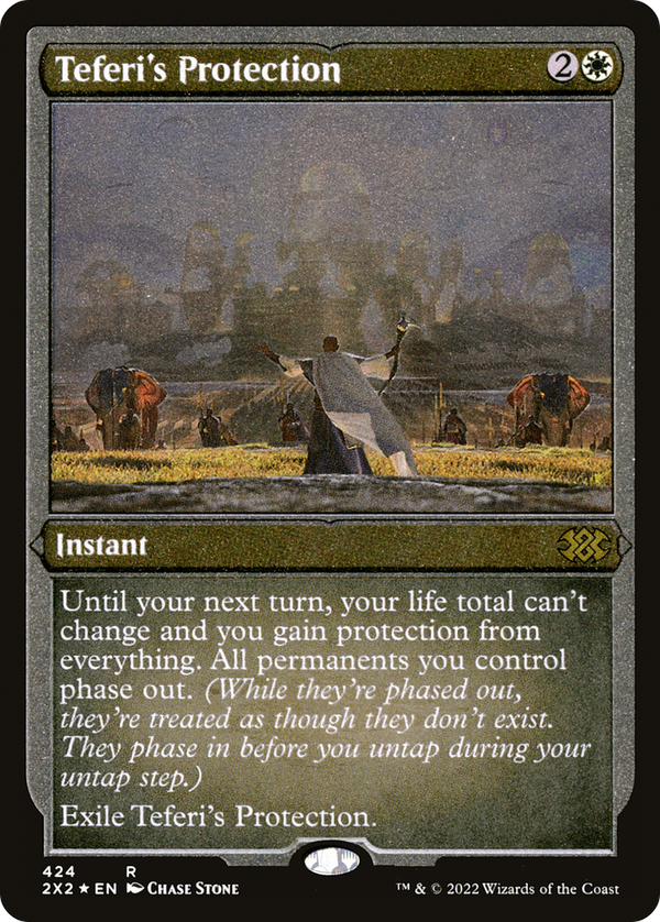 Teferi's Protection (Foil Etched) (424) [Double Masters 2022] foil - Deck Out Gaming