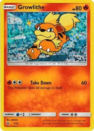 Growlithe - 1/12 (1) [McDonald's Promos 2018] Holofoil - Deck Out Gaming