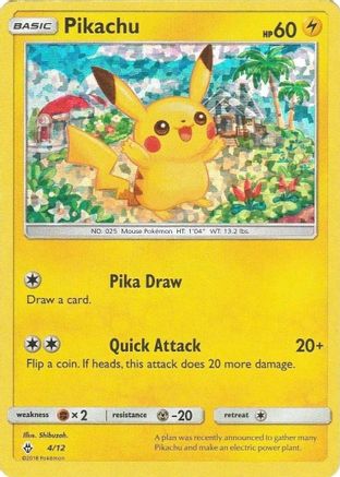 Pikachu - 4/12 (4) [McDonald's Promos 2018] Holofoil - Deck Out Gaming
