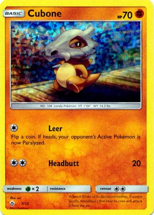 Cubone - 7/12 (7) [McDonald's Promos 2018] Holofoil - Deck Out Gaming