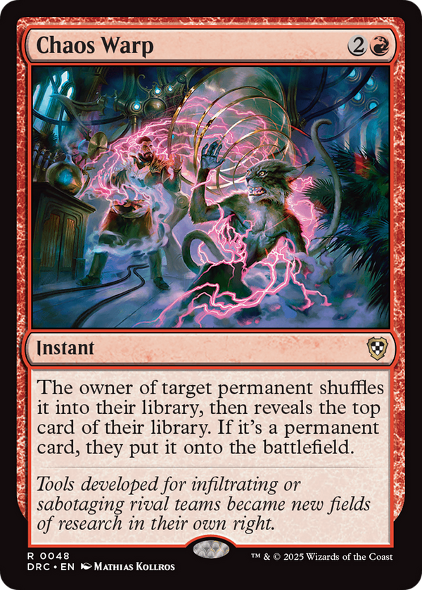 Chaos Warp (48) [Commander: Aetherdrift] - Deck Out Gaming