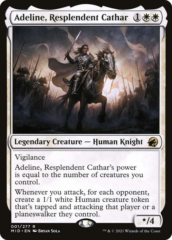 Adeline, Resplendent Cathar (1) [Innistrad: Midnight Hunt] - Deck Out Gaming