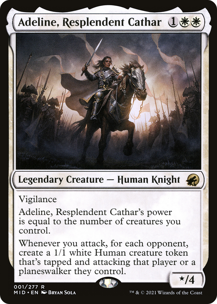 Adeline, Resplendent Cathar (1) [Innistrad: Midnight Hunt] - Deck Out Gaming