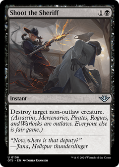 Shoot the Sheriff (106) [Outlaws of Thunder Junction] foil - Deck Out Gaming