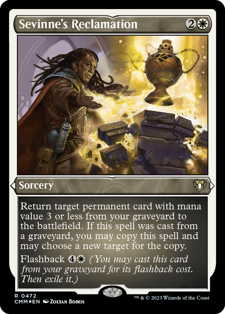 Sevinne's Reclamation (472) [Commander Masters] etched - Deck Out Gaming