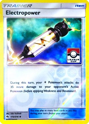 Electropower - 172/214 (League Cup) (172) [League & Championship Cards] Reverse Holofoil - Deck Out Gaming