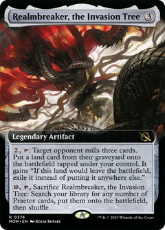 Realmbreaker, the Invasion Tree (Extended Art) (374) [March of the Machine] foil - Deck Out Gaming