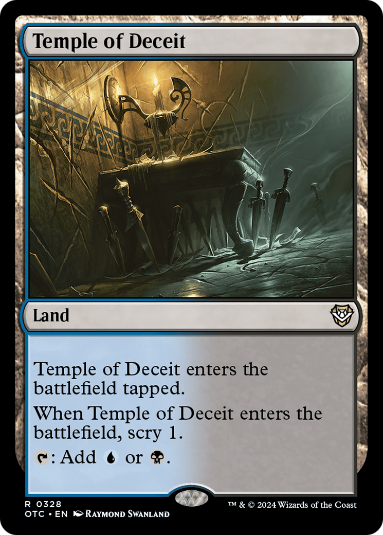 Temple of Deceit (328) [Outlaws of Thunder Junction Commander] - Deck Out Gaming