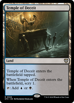 Temple of Deceit (328) [Outlaws of Thunder Junction Commander] - Deck Out Gaming