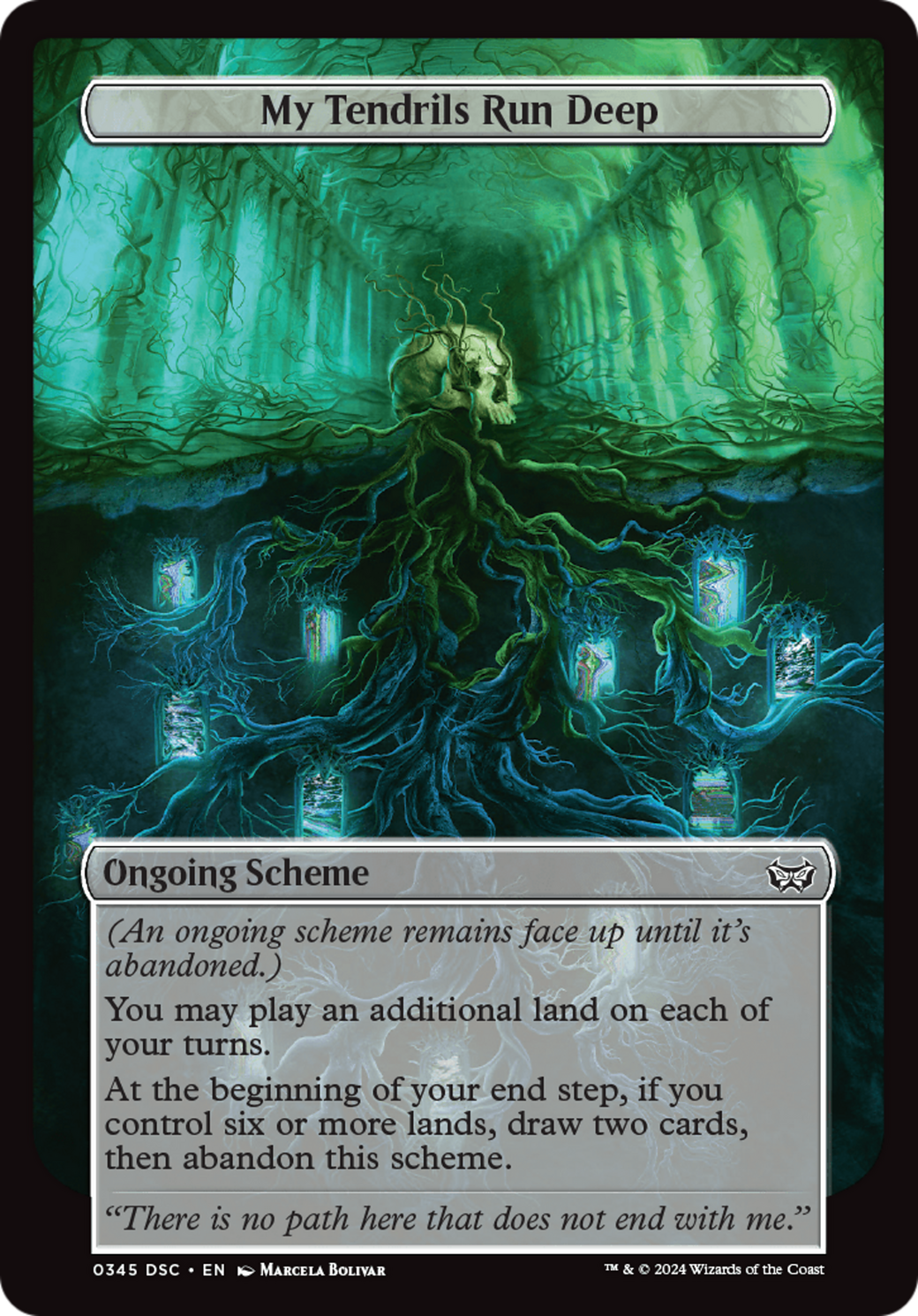 My Tendrils Run Deep (Full Art) (345) [Duskmourn: House of Horror Commander] - Deck Out Gaming