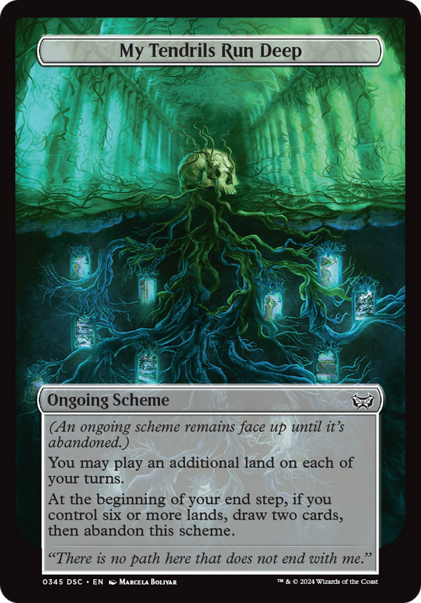 My Tendrils Run Deep (Full Art) (345) [Duskmourn: House of Horror Commander] - Deck Out Gaming