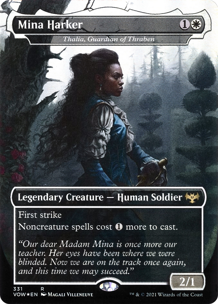 Mina Harker - Thalia, Guardian of Thraben (331) [Innistrad: Crimson Vow] foil - Deck Out Gaming