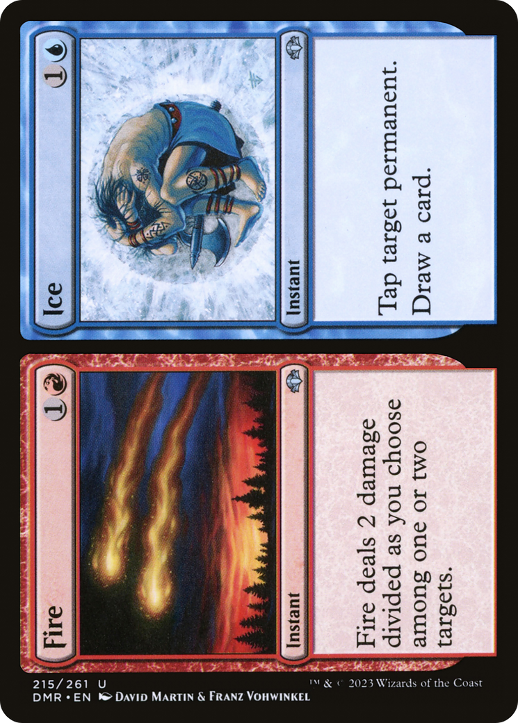 Fire // Ice (215) [Dominaria Remastered] foil - Deck Out Gaming