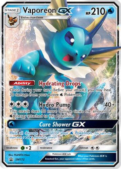 Vaporeon GX - SM172 (SM172) [SM Promos] Holofoil - Deck Out Gaming
