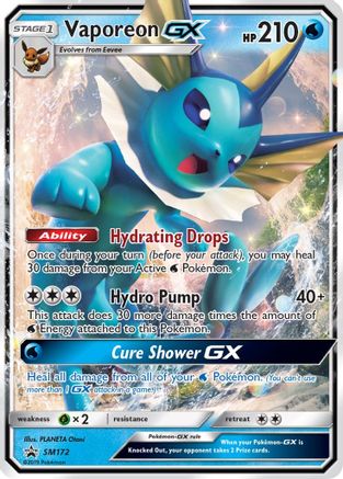 Vaporeon GX - SM172 (SM172) [SM Promos] Holofoil - Deck Out Gaming