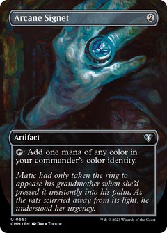 Arcane Signet (Borderless) (653) [Commander Masters] - Deck Out Gaming