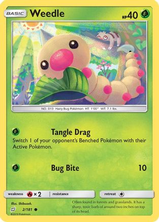 Weedle (2) (2) [SM - Team Up] Reverse Holofoil - Deck Out Gaming