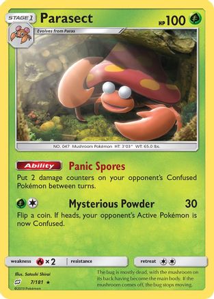 Parasect (7/181) [Sun & Moon: Team Up] Reverse Holofoil - Deck Out Gaming