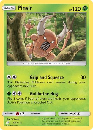 Pinsir (9) [SM - Team Up] Reverse Holofoil - Deck Out Gaming