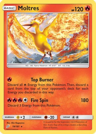 Moltres (19) [SM - Team Up] Reverse Holofoil - Deck Out Gaming