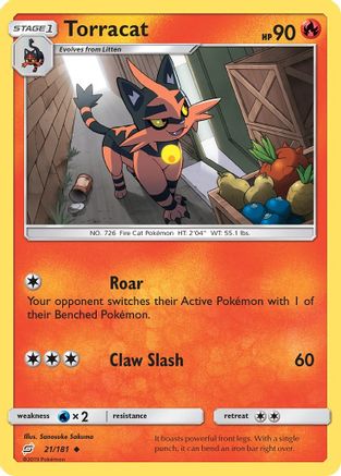 Torracat (21) [SM - Team Up] Reverse Holofoil - Deck Out Gaming