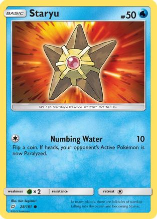 Staryu (28) [SM - Team Up] Reverse Holofoil - Deck Out Gaming