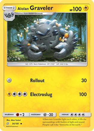 Alolan Graveler (36/181) [Sun & Moon: Team Up] Reverse Holofoil - Deck Out Gaming