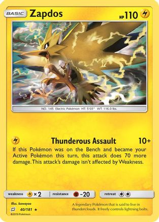 Zapdos (40) [SM - Team Up] Holofoil - Deck Out Gaming