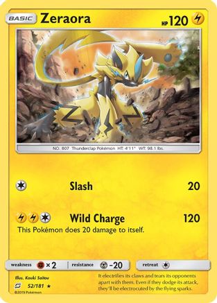 Zeraora (52) [SM - Team Up] Reverse Holofoil - Deck Out Gaming