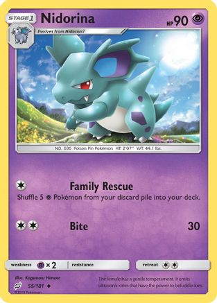 Nidorina (55) [SM - Team Up] Reverse Holofoil - Deck Out Gaming