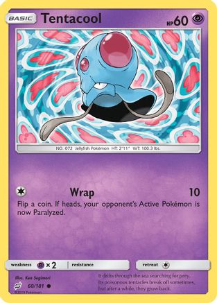 Tentacool (60) [SM - Team Up] Reverse Holofoil - Deck Out Gaming